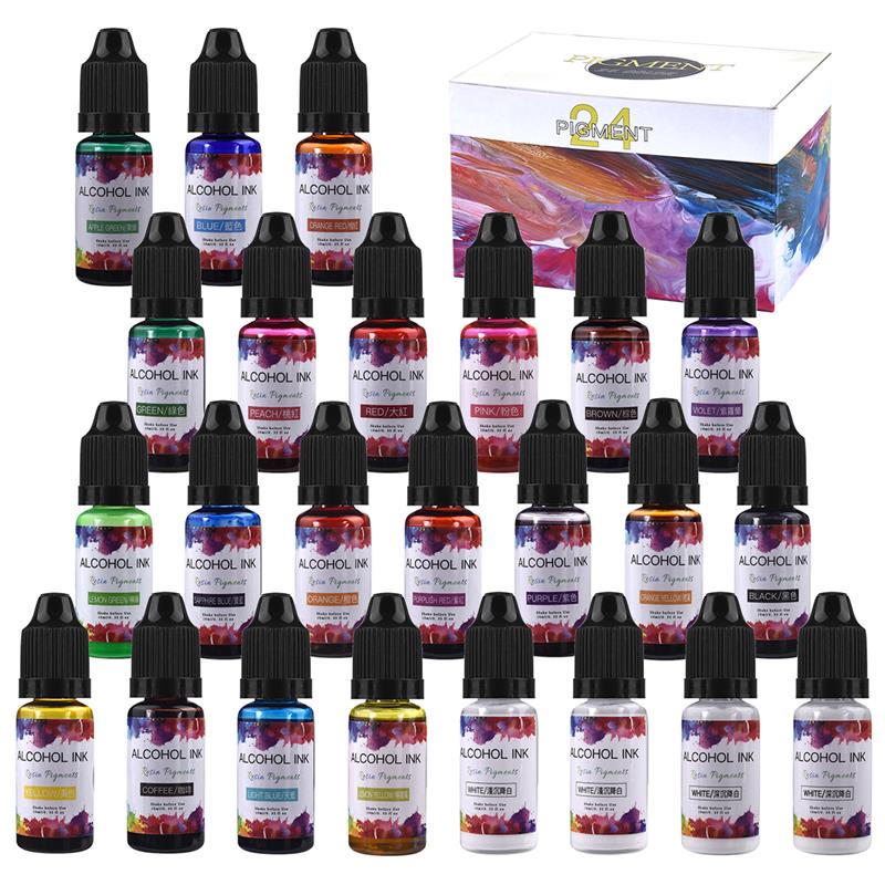Resin Dye Opaque - 24 Màu/Bộ 10Ml Nhựa Sắc Tố
