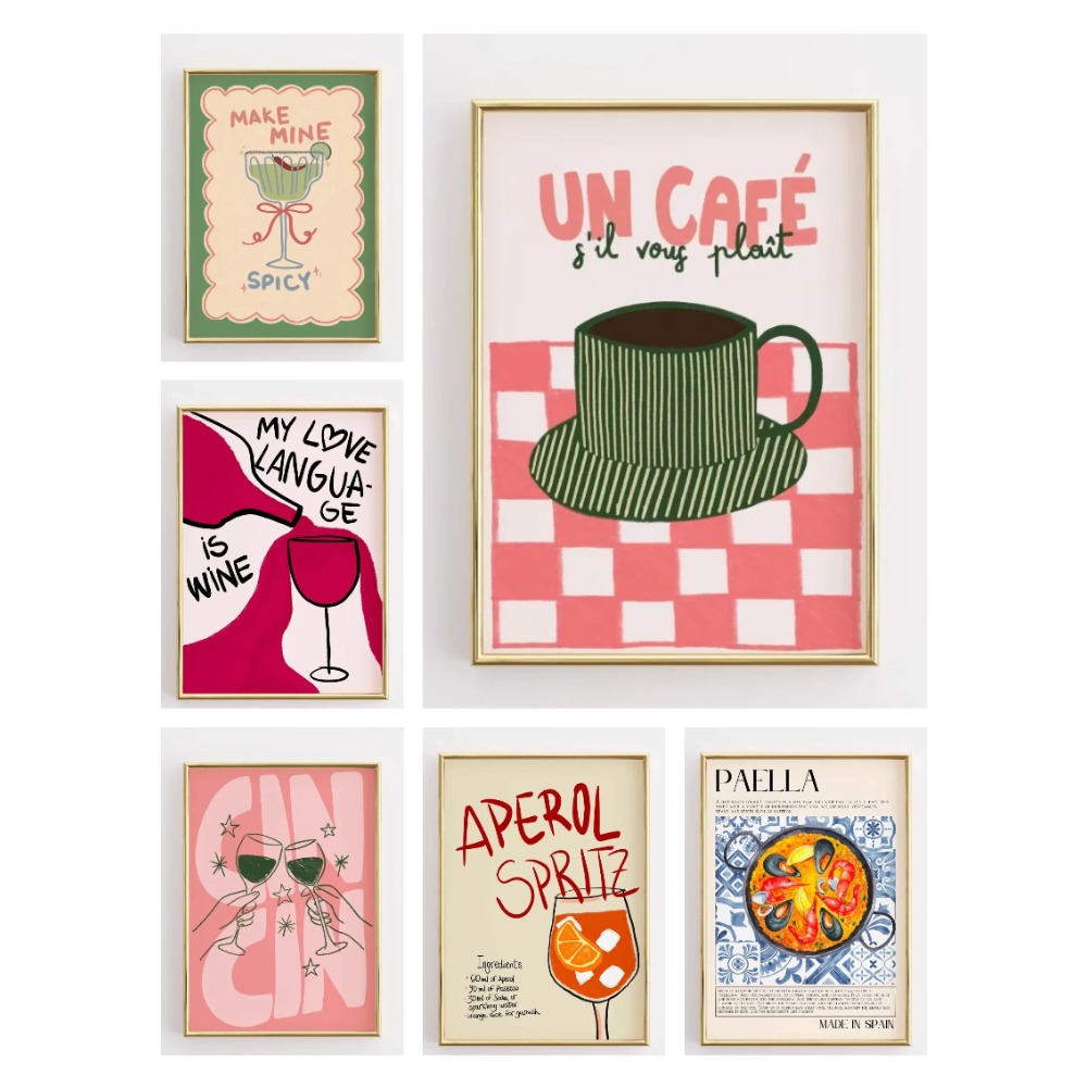 Resin Art Quote - 2026 Funny Kitchen Quote Poster Retro