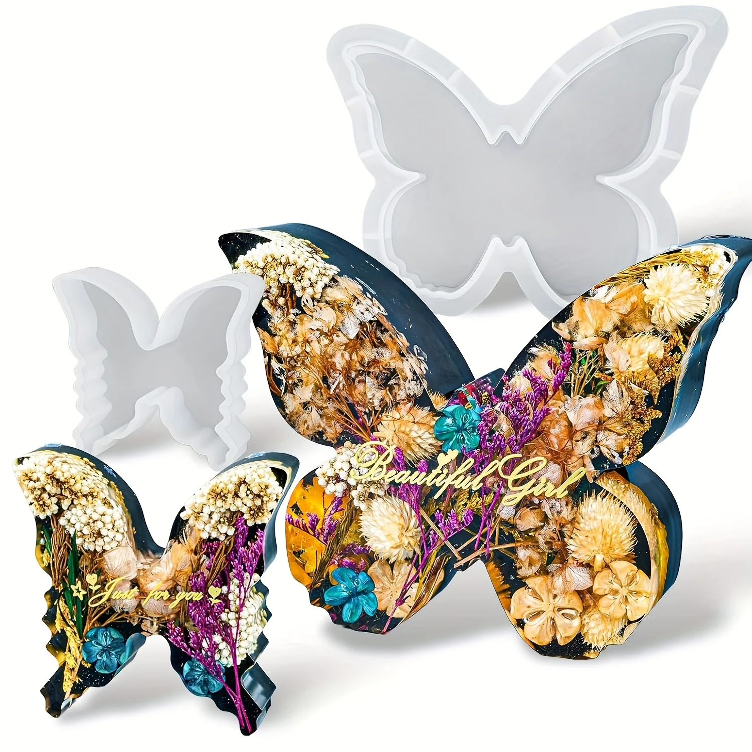 Resin Art Home Decor - Two sizes of butterfly resin mold