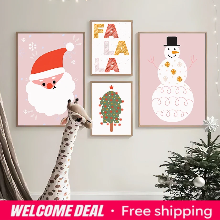 Resin Art Quote - Christmas Santa Christmas Tree Falala Quotes