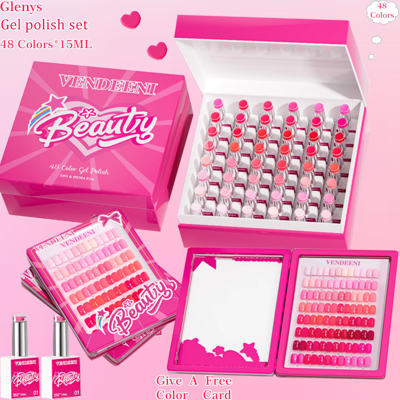 Resin Art Learning - Glenys 48 Color nail polish Gel