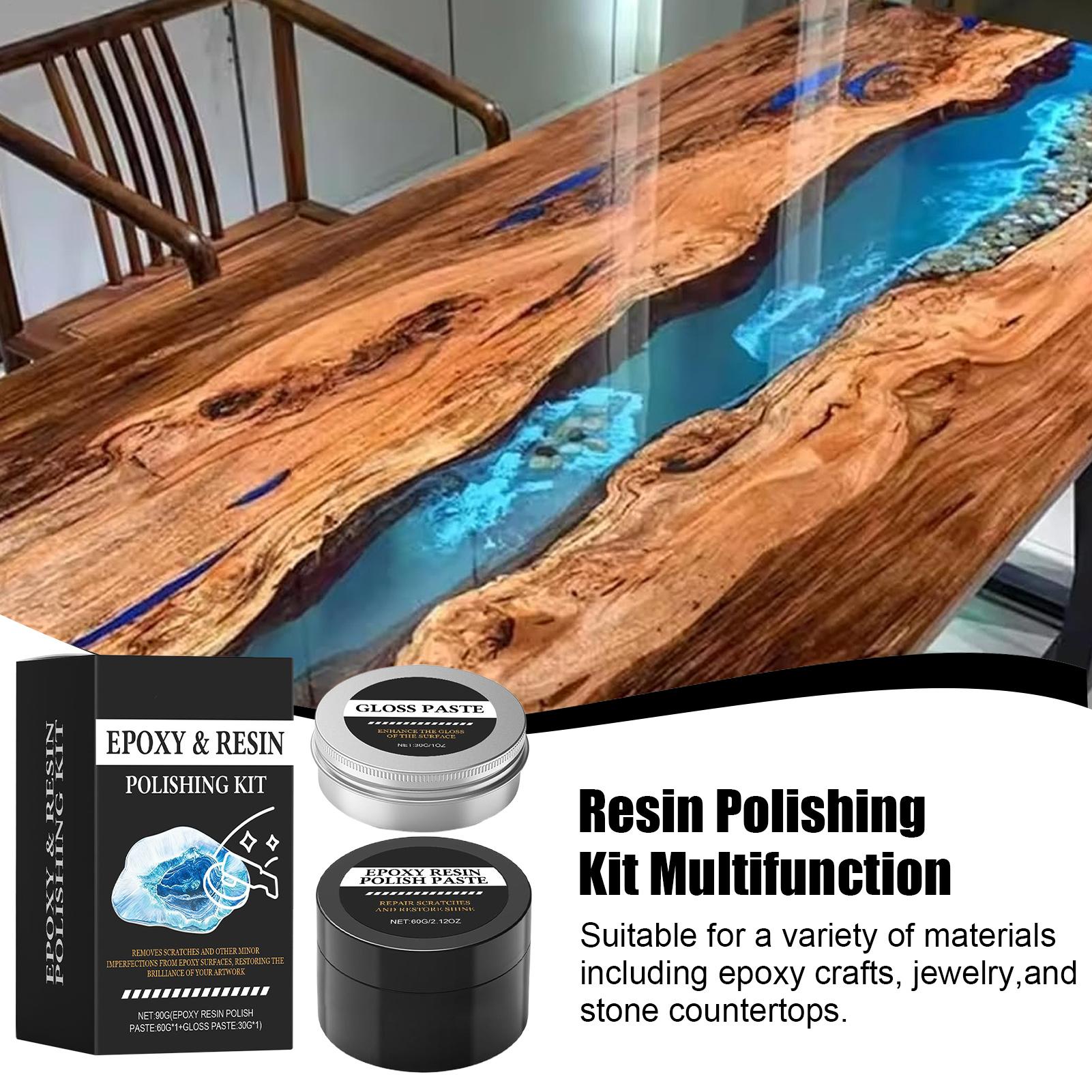 Resin Art Table - Epoxy Resin Polishing Kit - Creamy