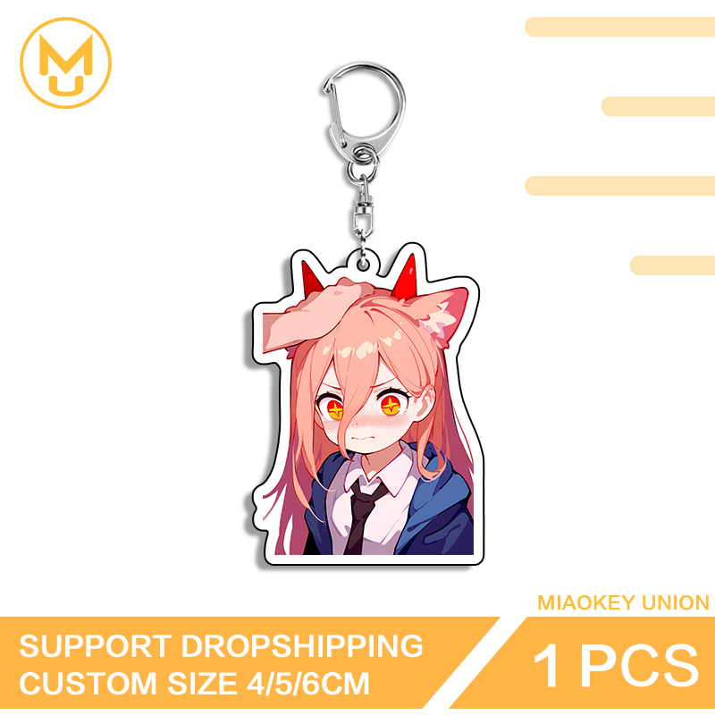 Resin Art Design Keychain - Kawaii Zero Two Anime Figure Art