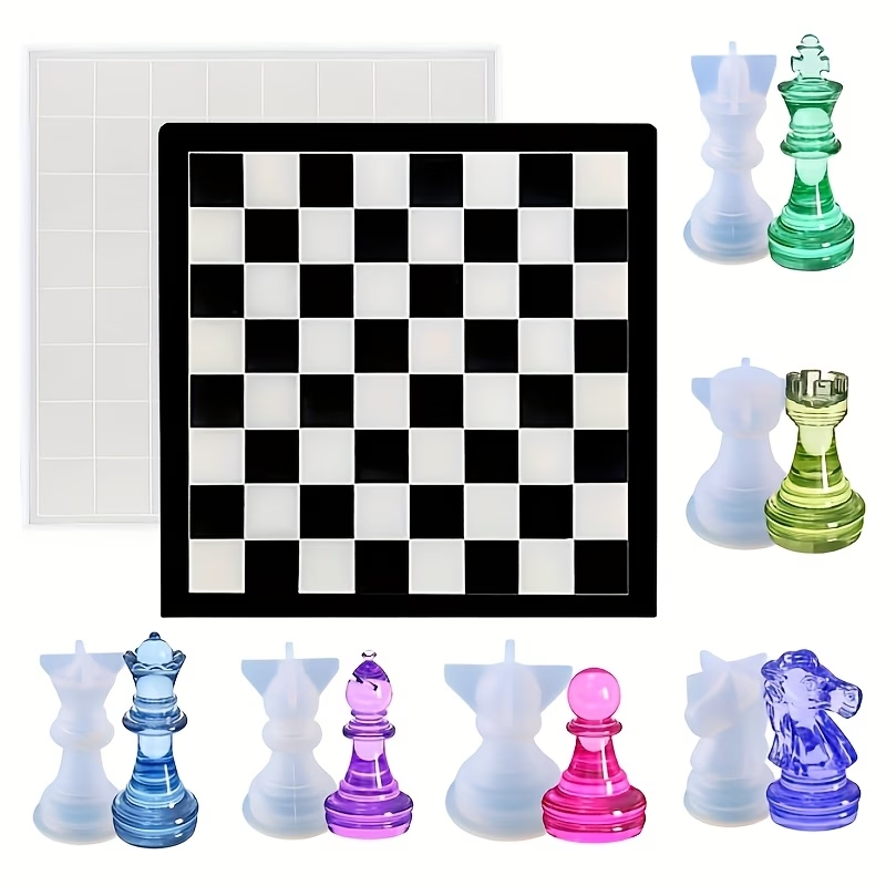 Resin Art Table - Top Quality 2026New Chess Silicone Molds