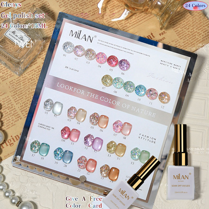 Resin Art Learning - Glenys 24 color nail polish glue