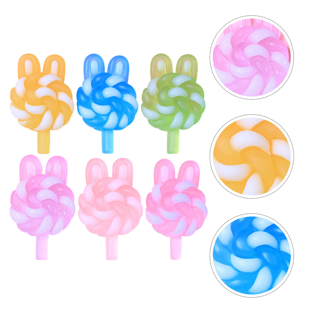 24Pcs Cute Cartoon Lollipop Ch - đánh giá và giá Resin Art And Craft