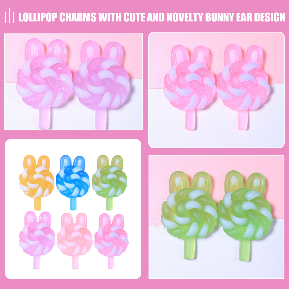 24Pcs Cute Cartoon Lollipop Ch - đánh giá và giá Resin Art And Craft