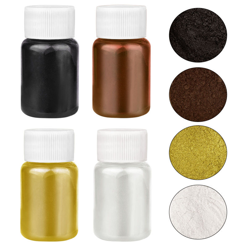 4 Colors/Set Pearlescent Powde - đánh giá và giá Resin Dye Opaque