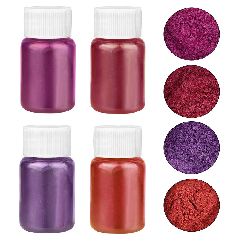 4 Colors/Set Pearlescent Powde - đánh giá và giá Resin Dye Opaque