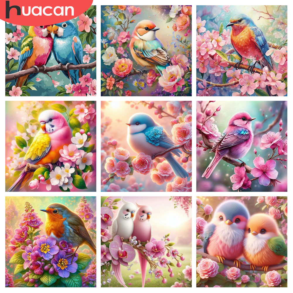 HUACAN Diamond Painting Bird F - đánh giá và giá Resin Art For Rose