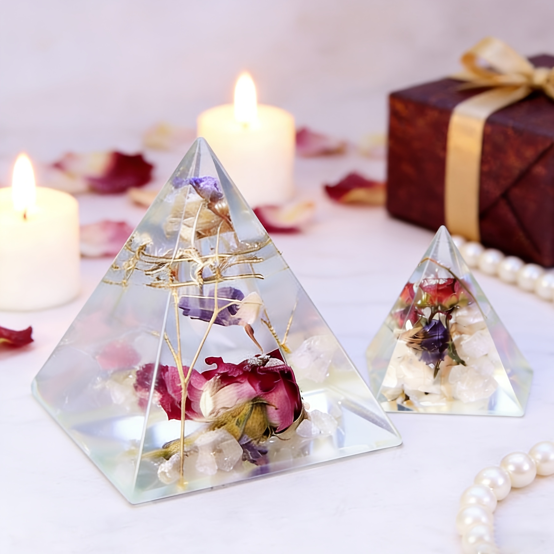 5pc - Pyramid Resin Molds of V - đánh giá và giá Resin Art Jewellery