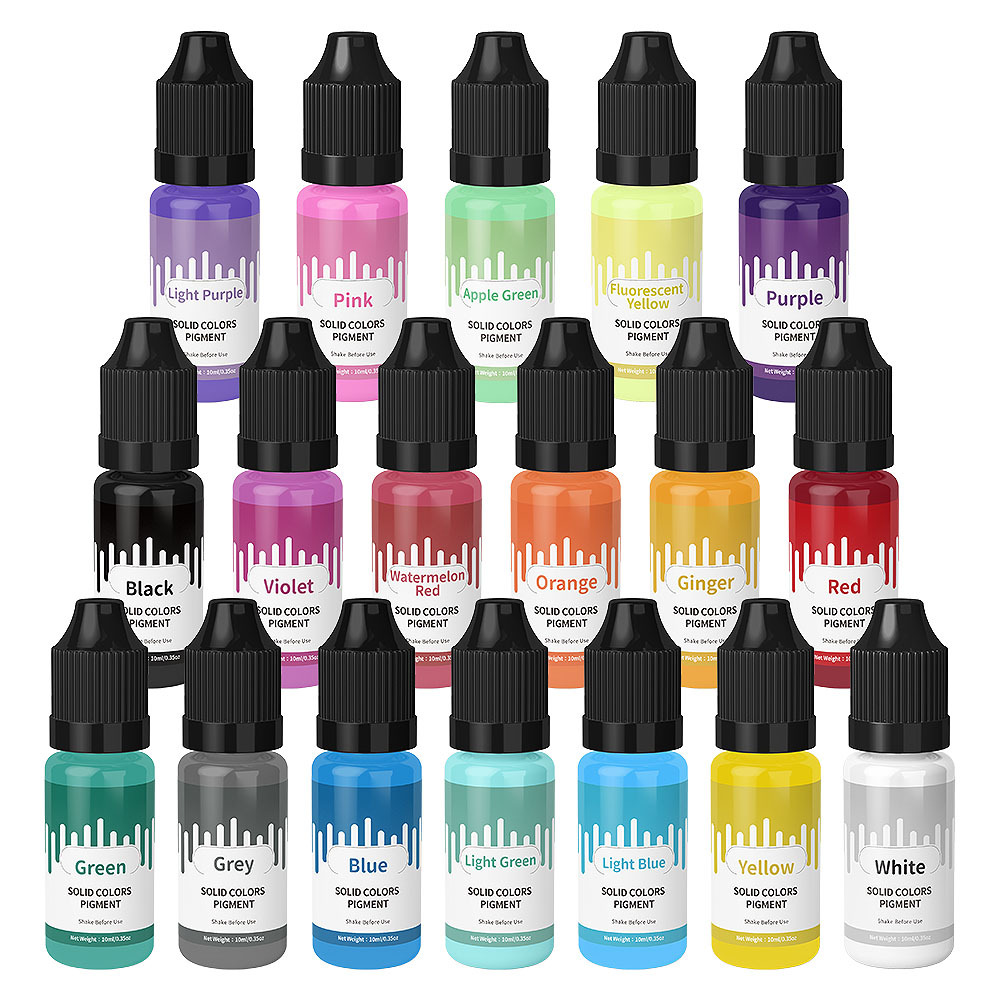 18Colors 10ml Macaron Solid Pa - đánh giá và giá Resin Dye Opaque