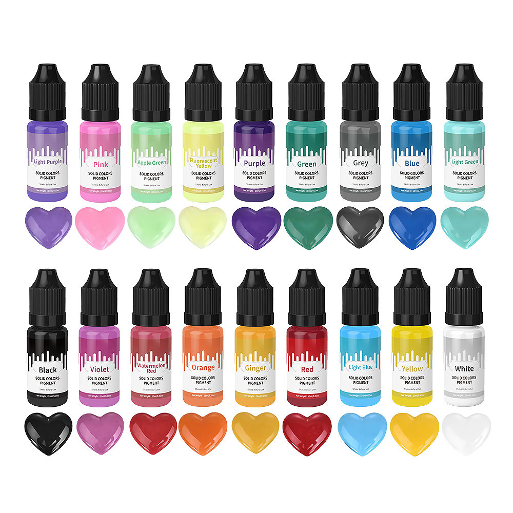 18Colors 10ml Macaron Solid Pa - đánh giá và giá Resin Dye Opaque