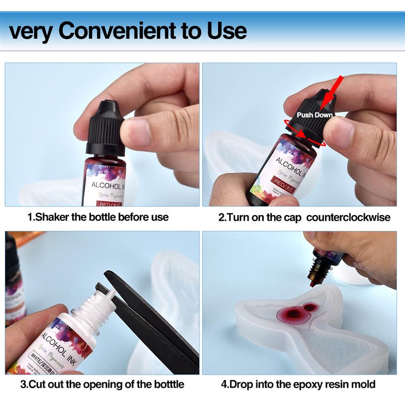 24 Màu/Bộ 10Ml Nhựa Sắc Tố Ngh - đánh giá và giá Resin Dye Opaque