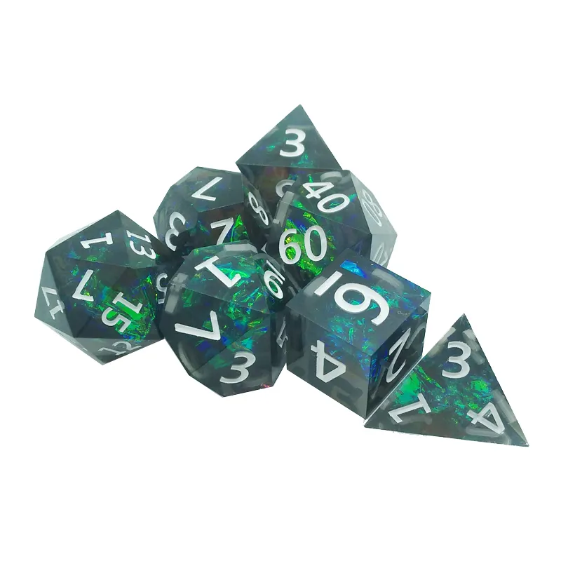 7PCS resin sharp polyhedral di - đánh giá và giá Resin Art Table