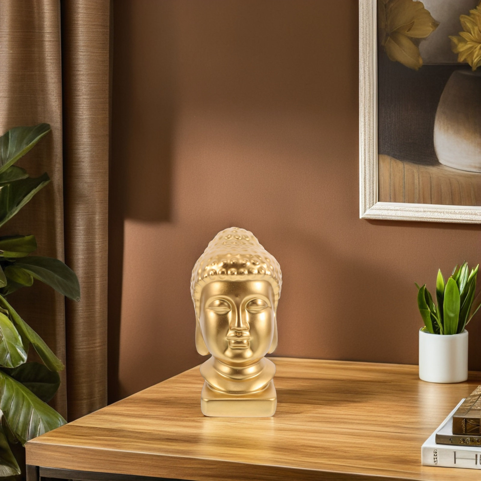 Resin Buddha Head Art Statue E - đánh giá và giá Resin Art Home Decor