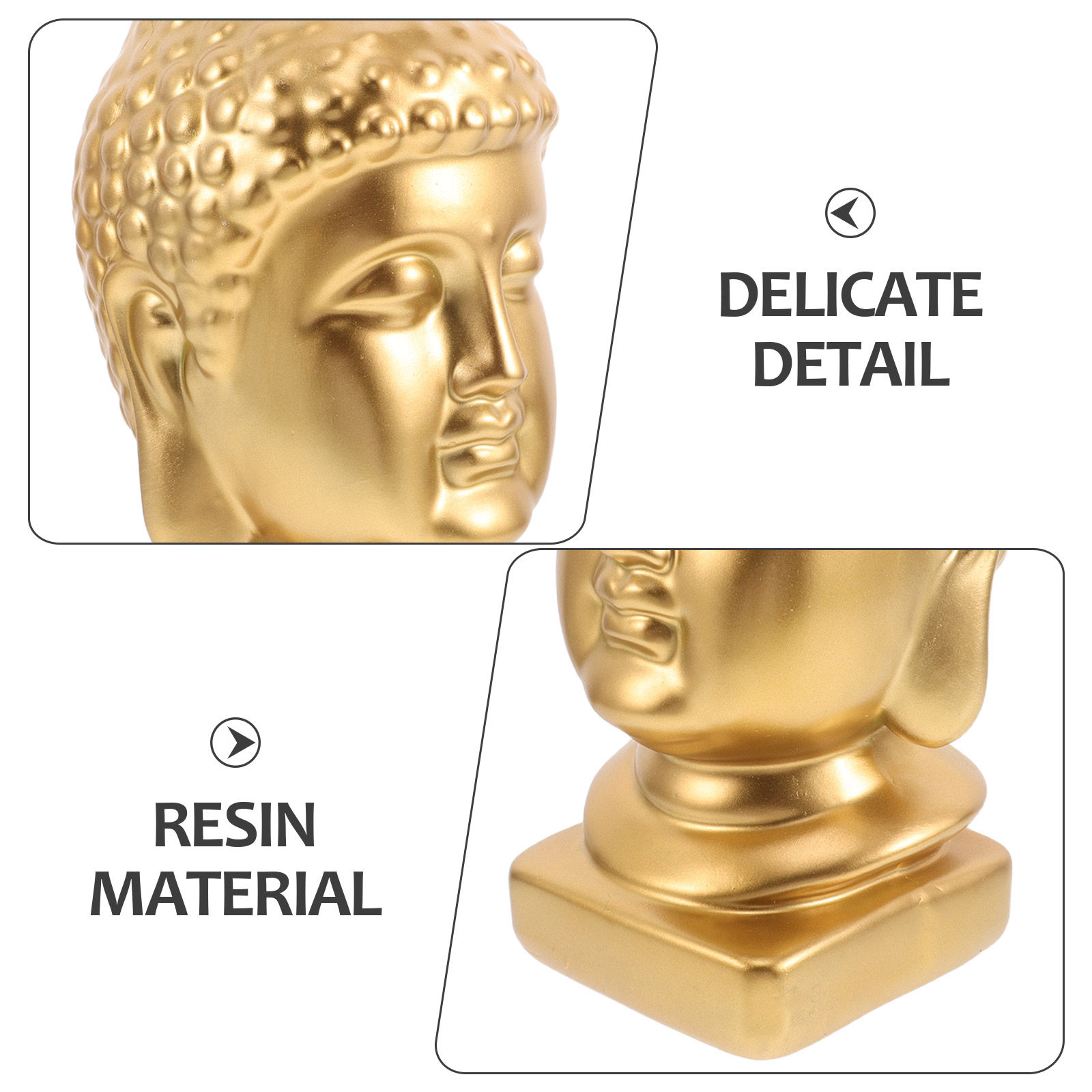 Resin Buddha Head Art Statue E - đánh giá và giá Resin Art Home Decor