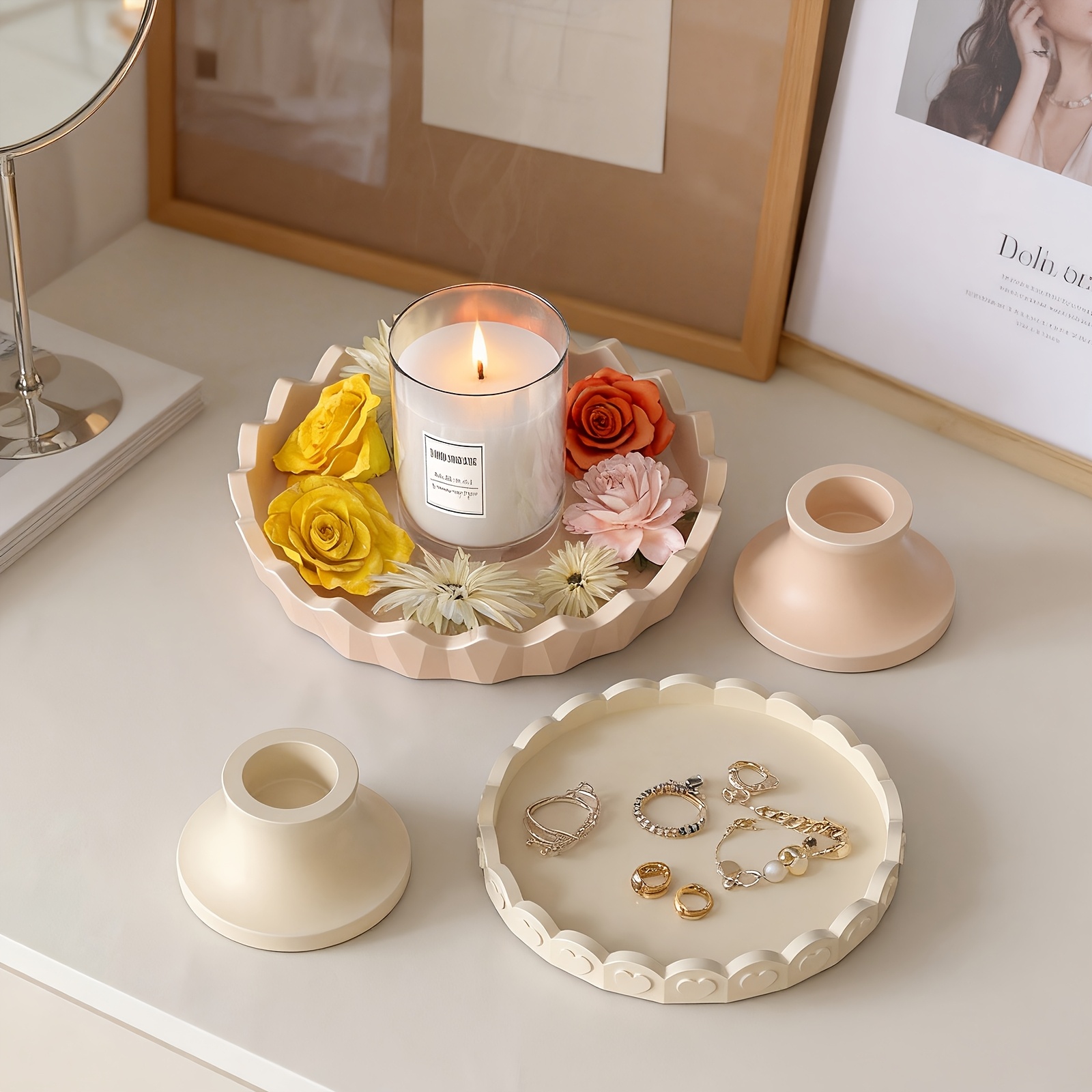 2pcs Silicone Tray Mold Set, R - đánh giá và giá Resin Art Jewellery