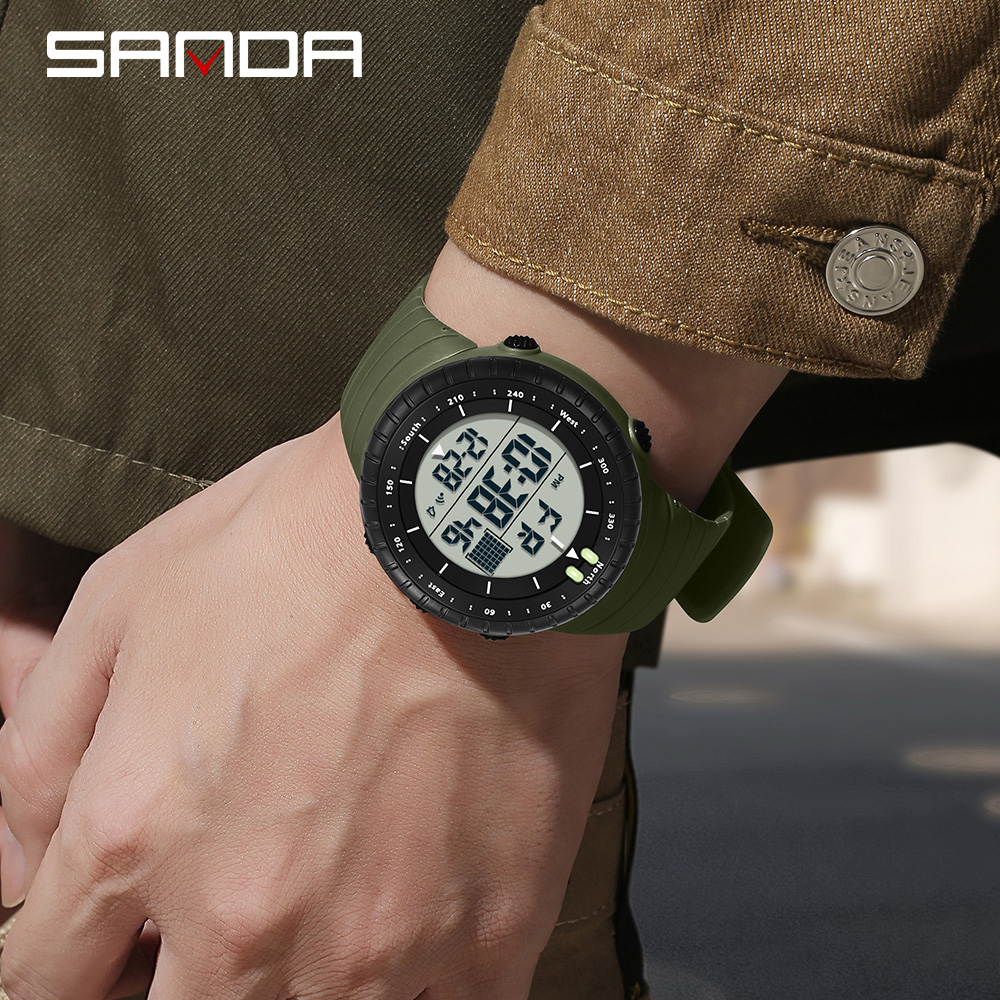 SANDA New 6256 Men's Electroni - đánh giá và giá Resin Art Underwater