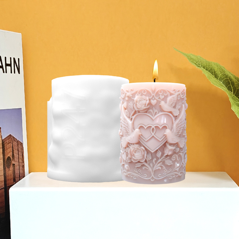 Double Heart Connected White D - đánh giá và giá Resin Art For Rose