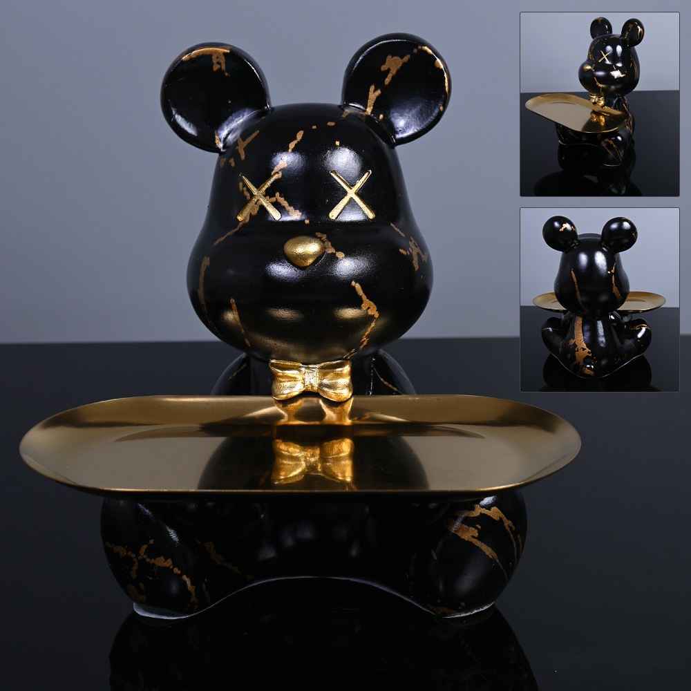 Colorful Bear Statues and Scul - đánh giá và giá Resin Art Table