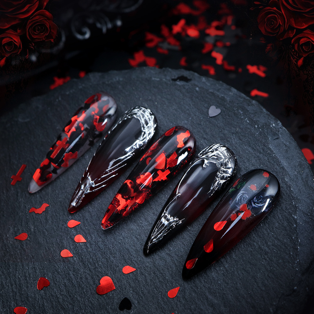 Halloween Nail Sequins 5g –Bat - đánh giá và giá Mica Flake Resin