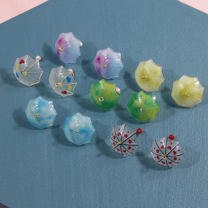 6Pcs 3D Cute Beach Umbrella Ac - đánh giá và giá Resin Art Beach Theme