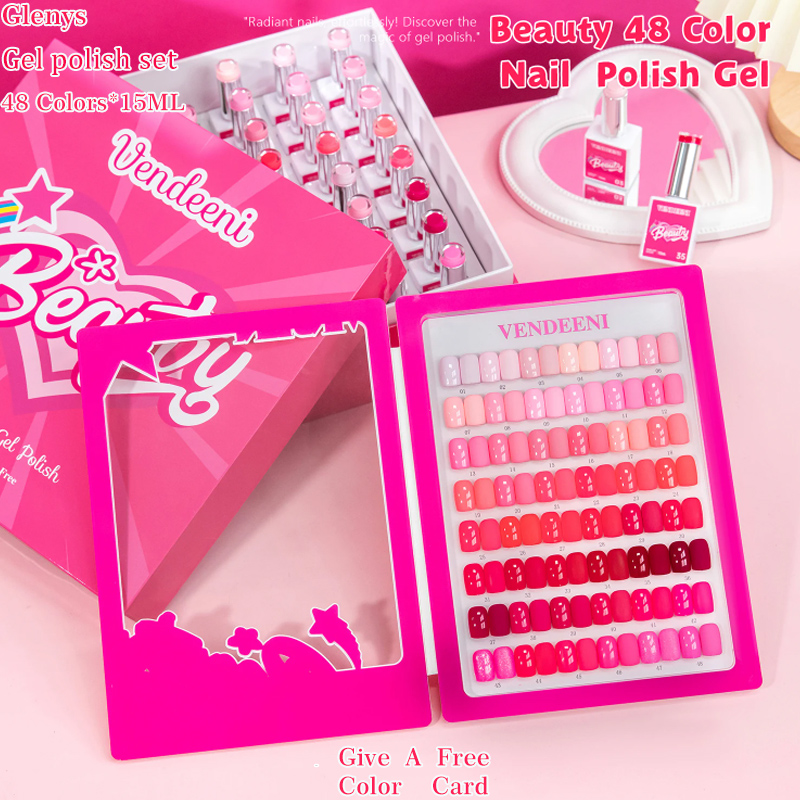 Glenys 48 Color nail polish Ge - đánh giá và giá Resin Art Learning