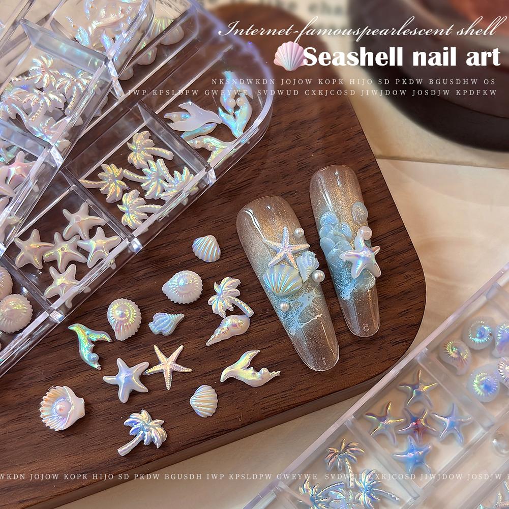 12 Grids/Box 3D Starfish And S - đánh giá và giá Resin Art Beach Theme