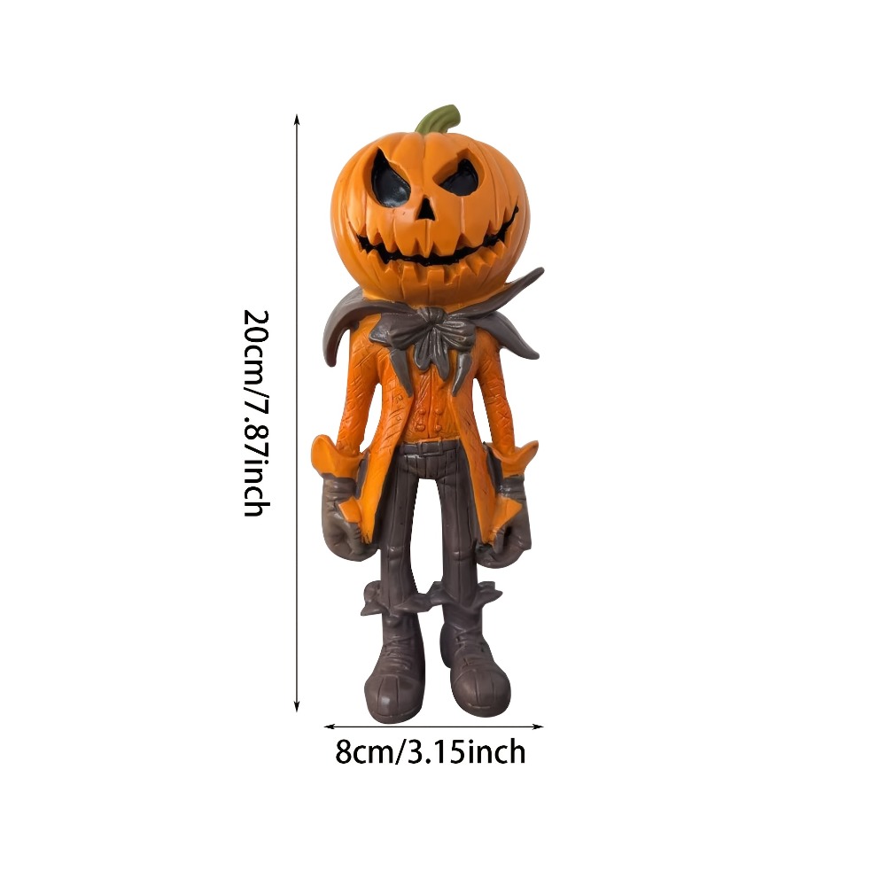 Halloween Pumpkin Figurine Res - đánh giá và giá Resin Art Table