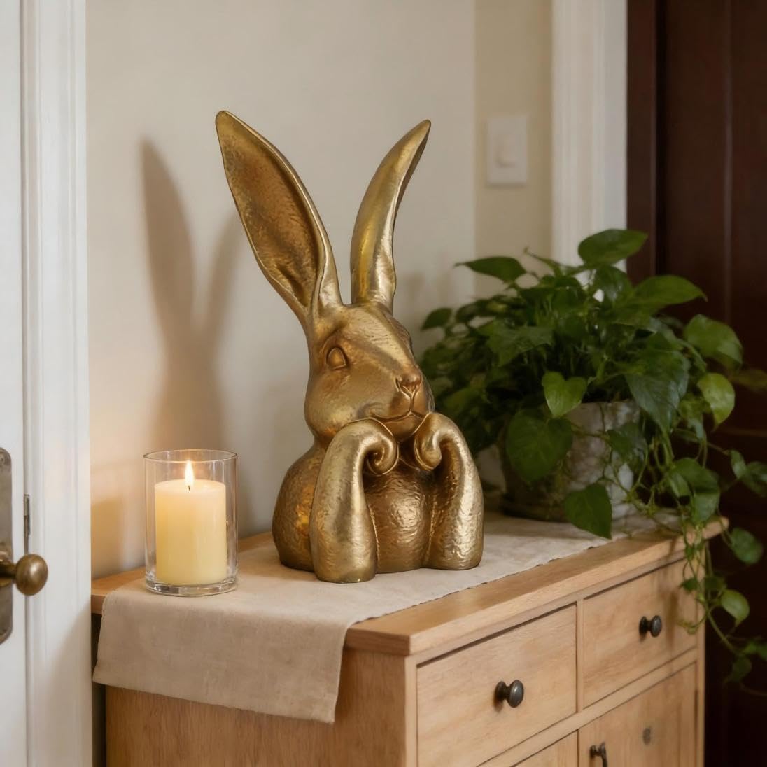 Gold Home Decor Resin Rabbit S - đánh giá và giá Resin Art Table