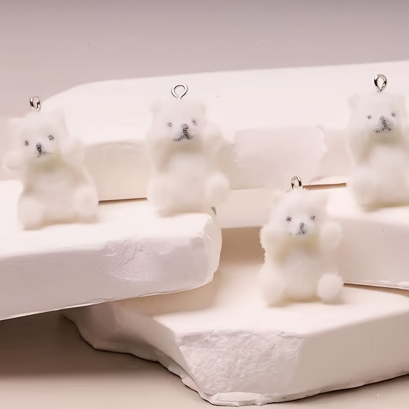 6Pcs Polar Bear Resin Charms C - đánh giá và giá Resin Art And Craft