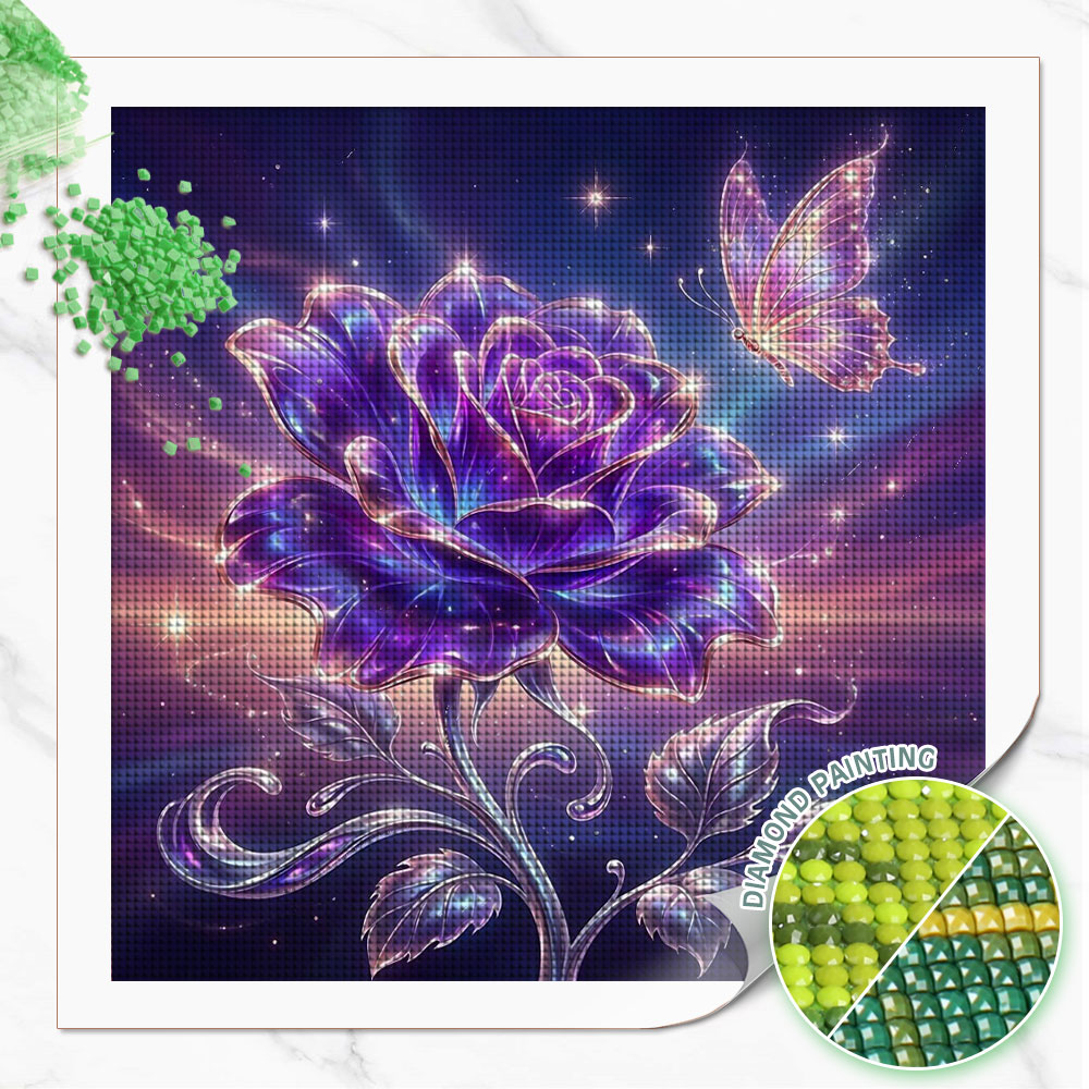 Huacan Full Square Round Diamo - đánh giá và giá Resin Art For Rose