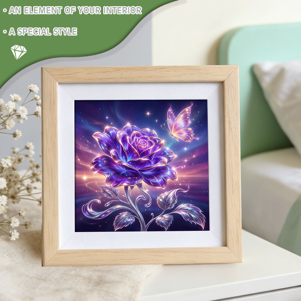 Huacan Full Square Round Diamo - đánh giá và giá Resin Art For Rose