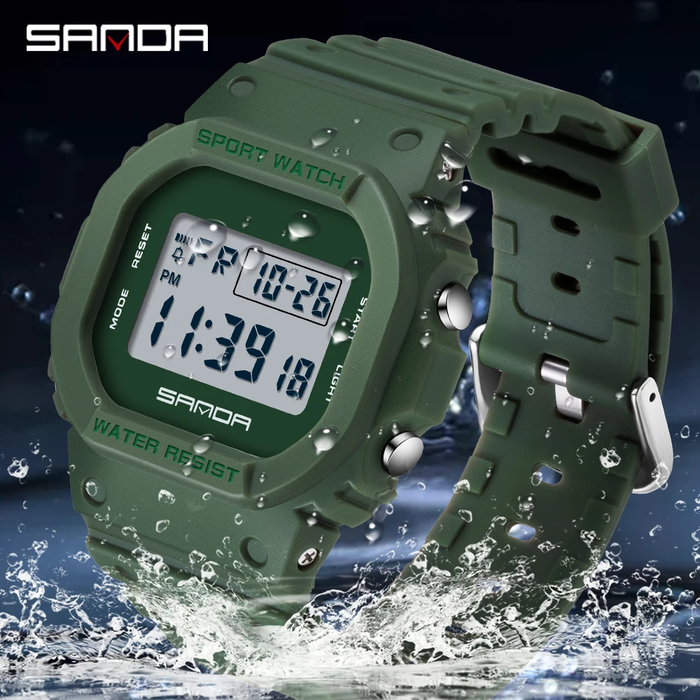 SANDA 2107 Children Watch Men  - đánh giá và giá Resin Art Underwater