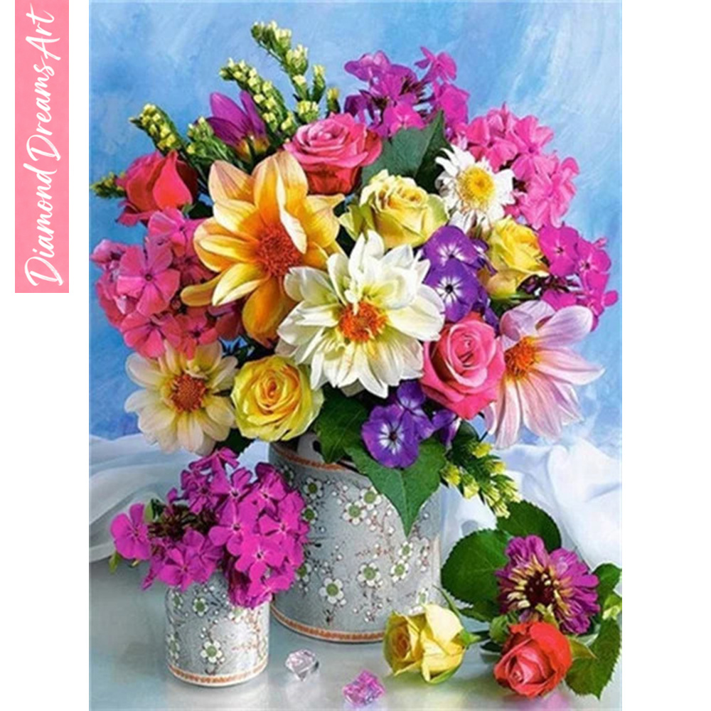Full Diamond Mosaic Flower 5D  - đánh giá và giá Resin Art Flower