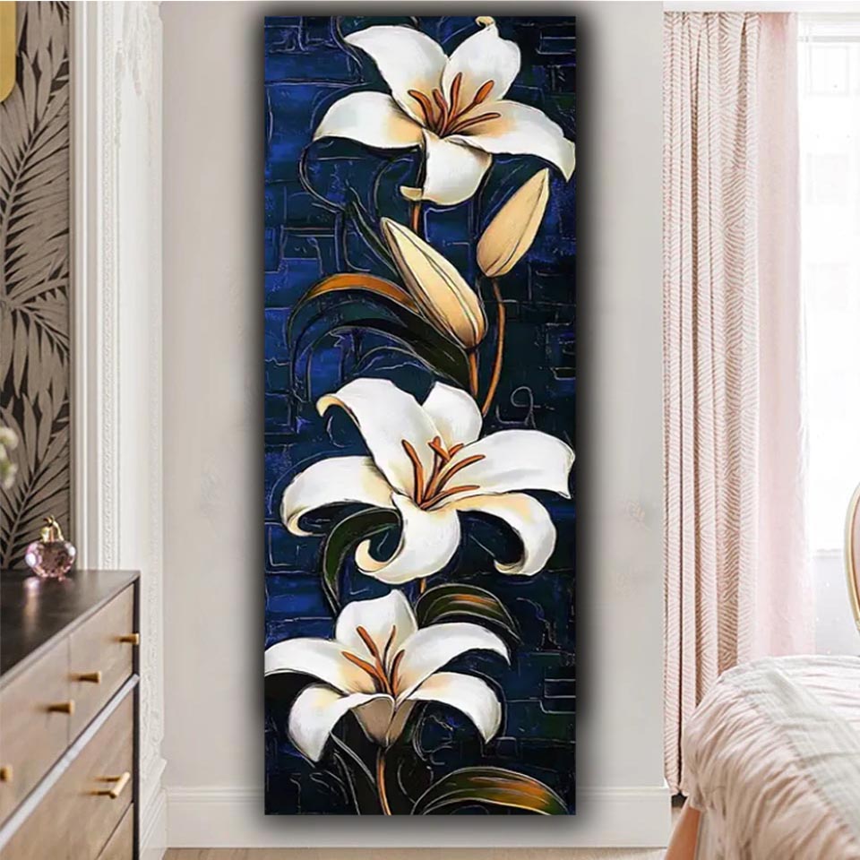 Vibrant white Lily Diy Diamond - đánh giá và giá Resin Art All