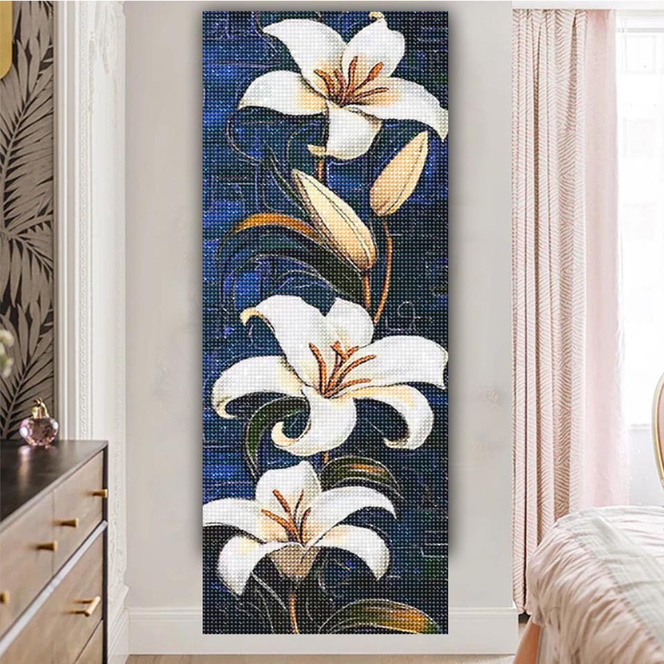 Vibrant white Lily Diy Diamond - đánh giá và giá Resin Art All