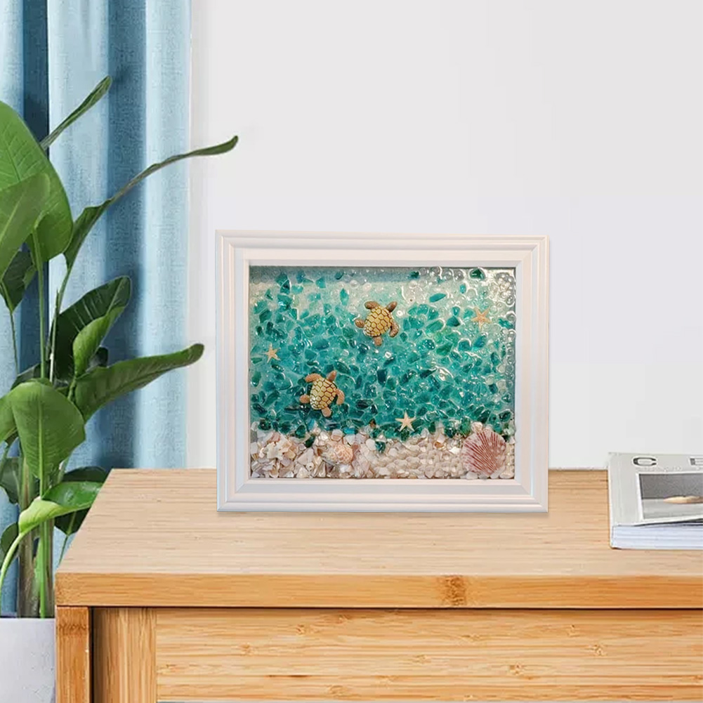 Sea Glass Art Kits Sea Glass A - đánh giá và giá Resin Art Beach Theme