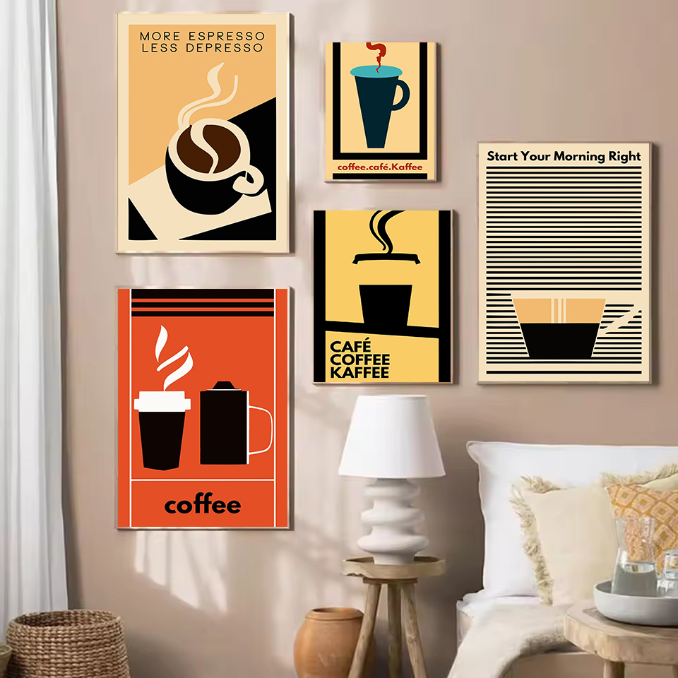 Retro Minimalist Funny Coffee  - đánh giá và giá Resin Art Quote