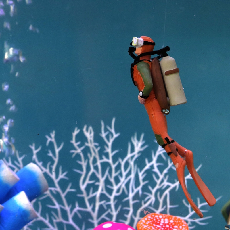 Hồ cá Thợ Lặn Trang Trí Nổi Nh - đánh giá và giá Resin Art Underwater