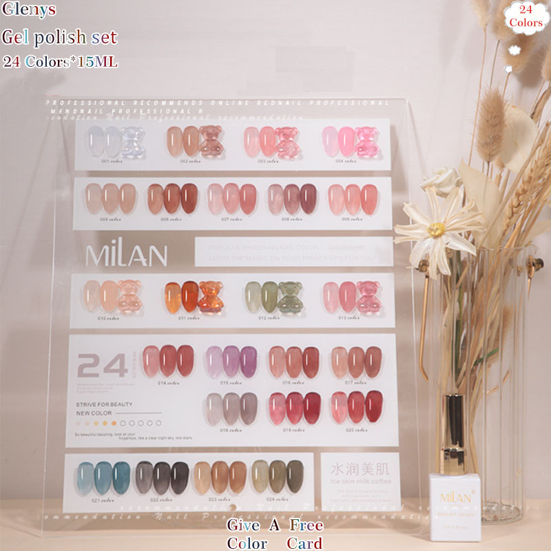 Glenys 24 color nail polish gl - đánh giá và giá Resin Art Learning
