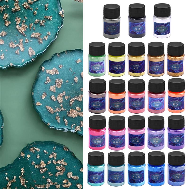 24 Màu Nhựa Dính Thuốc Nhuộm M - đánh giá và giá Resin Dye Opaque