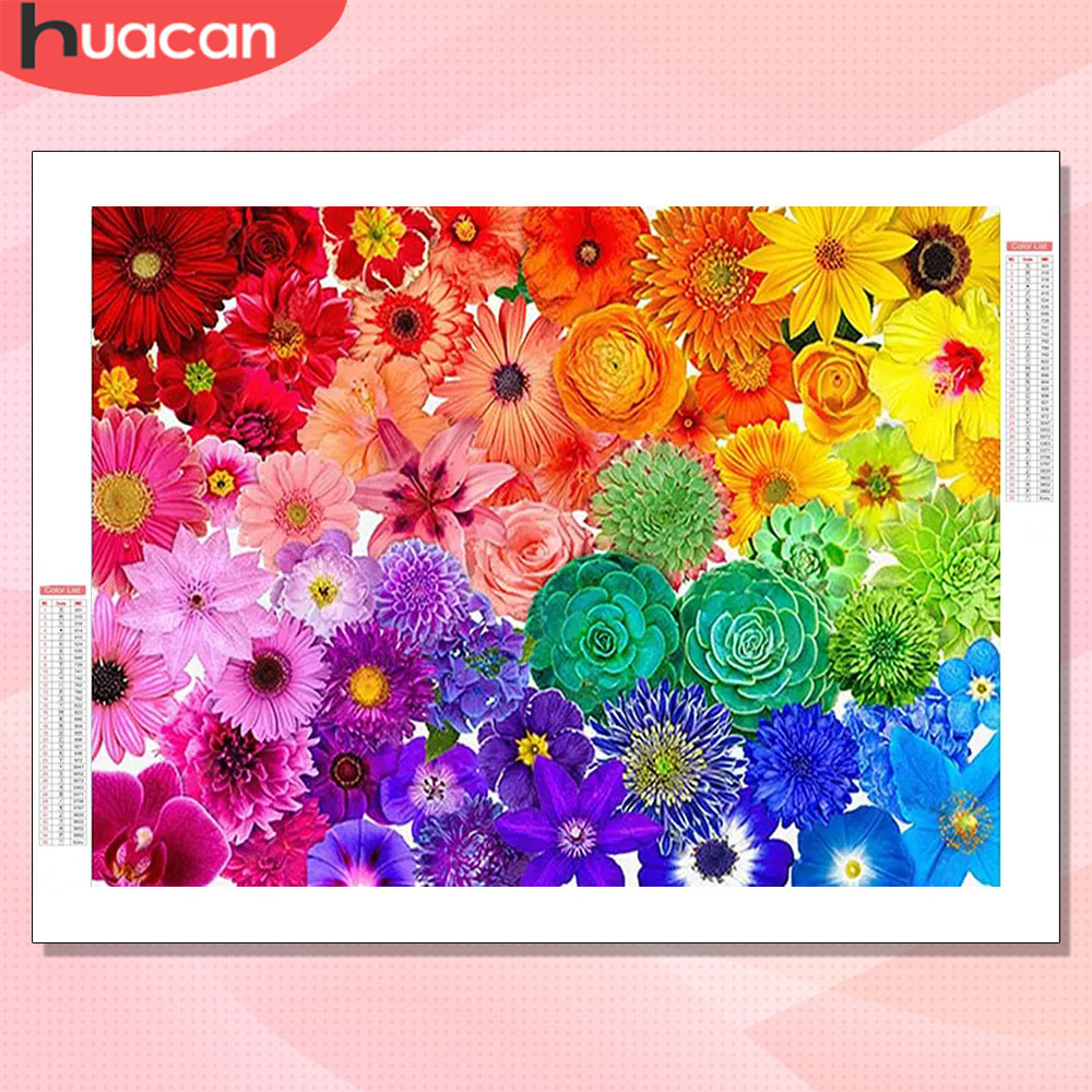 HUACAN Diamond Art Kits Flower - đánh giá và giá Resin Art For Rose