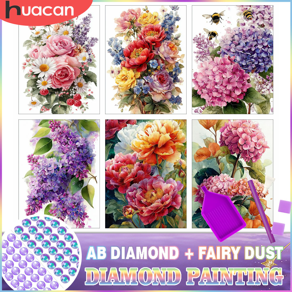 HUACAN Diamond Painting Kit Fl - đánh giá và giá Resin Art For Rose