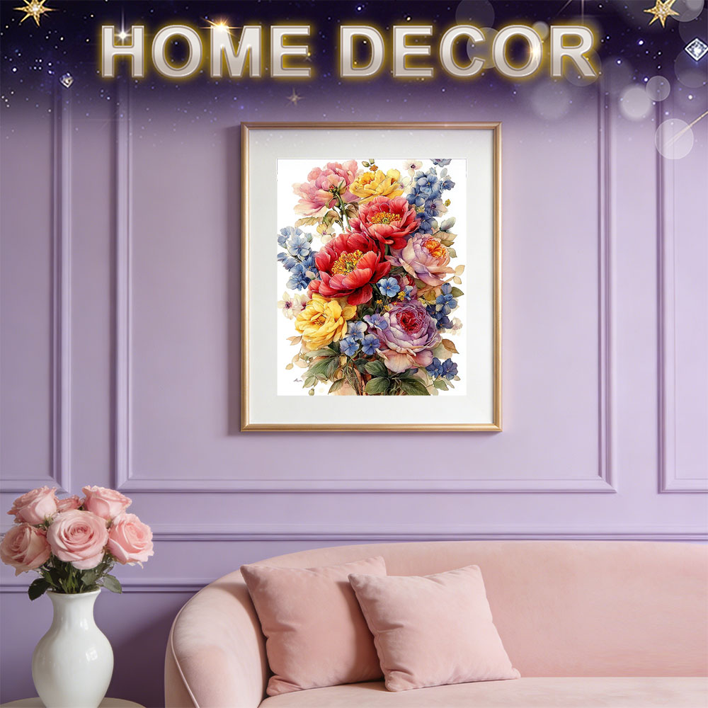 HUACAN Diamond Painting Kit Fl - đánh giá và giá Resin Art For Rose