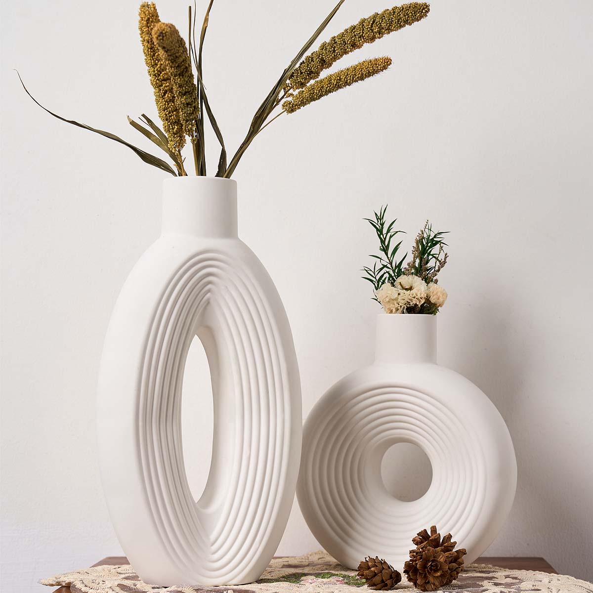 Nordic Stripe Vase Silicone Mo - đánh giá và giá Resin Art Table