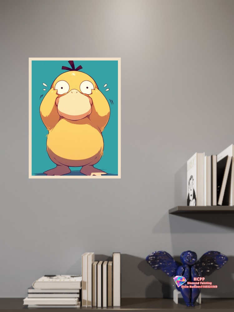 1pc frameless Psyduck Cartoon  - đánh giá và giá Resin Art Home Decor