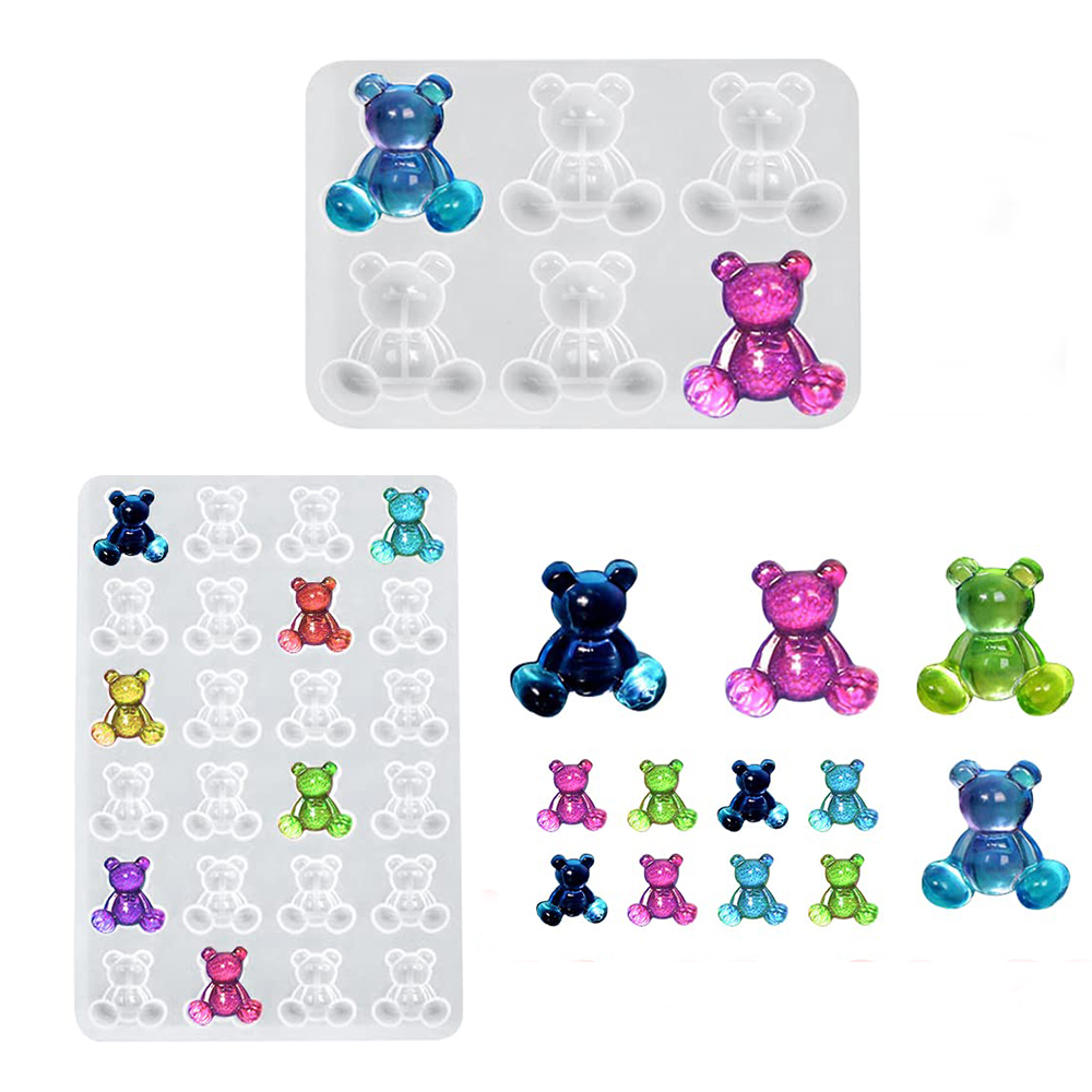 Pha Lê Gấu Nhựa Khuôn Silicone - đánh giá và giá Resin Art Jewellery