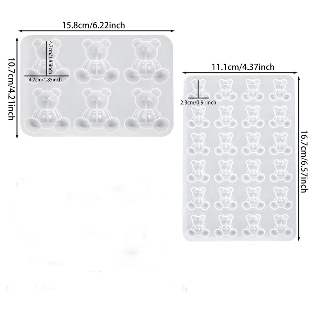 Pha Lê Gấu Nhựa Khuôn Silicone - đánh giá và giá Resin Art Jewellery